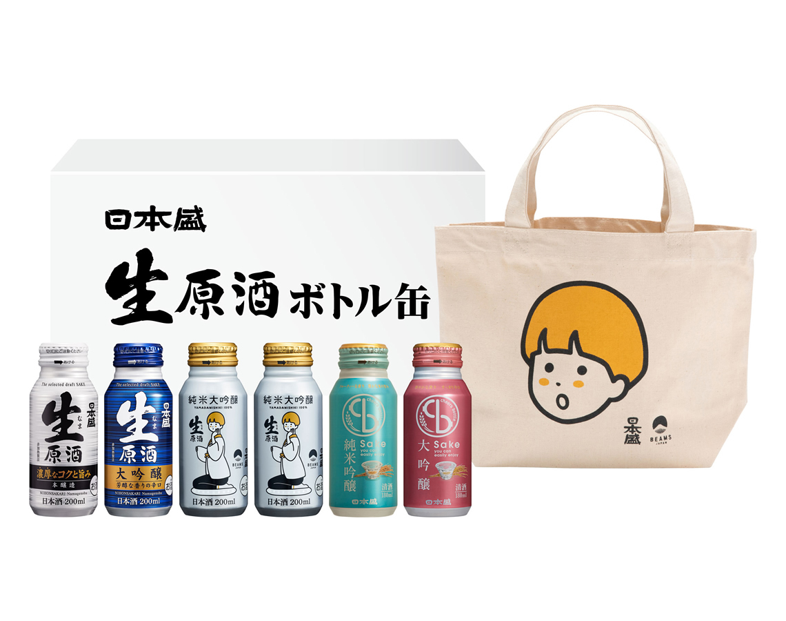 「にほんしゅき♡」トートバックと限定ボトル缶セット　5,280円（税込・送料込）