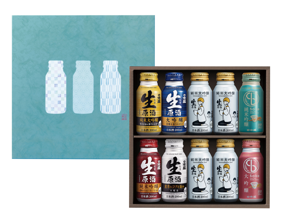 BEAMS JAPAN×日本盛コラボボトル缶 飲み比べセット　4,180円（税込・送料込）