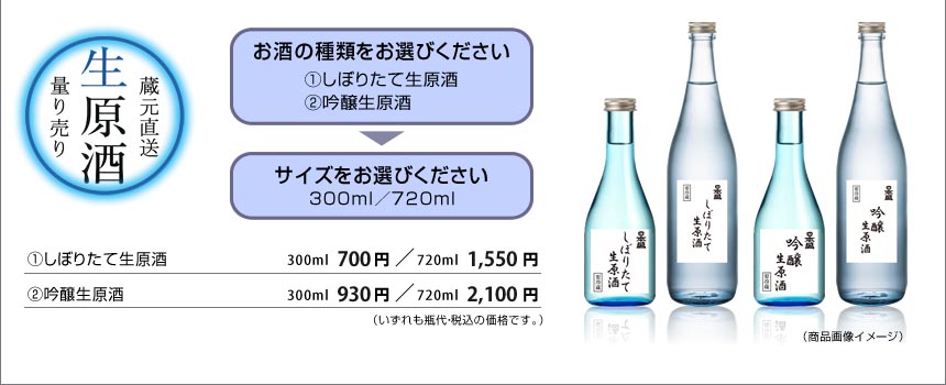 蔵元直送生原酒量り売り